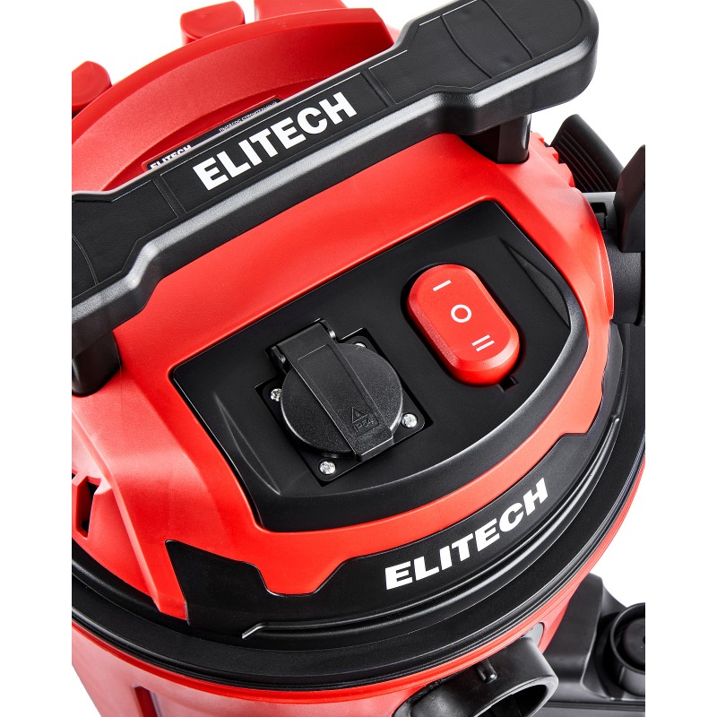 Пылесос строительный ELITECH ПС 12-35А (1200 Вт, 180 мбар , 35 л)