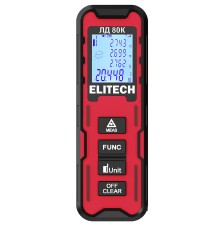 Лазерный дальномер ELITECH ЛД 80К (E0301.006.00) 80м, 2хААА