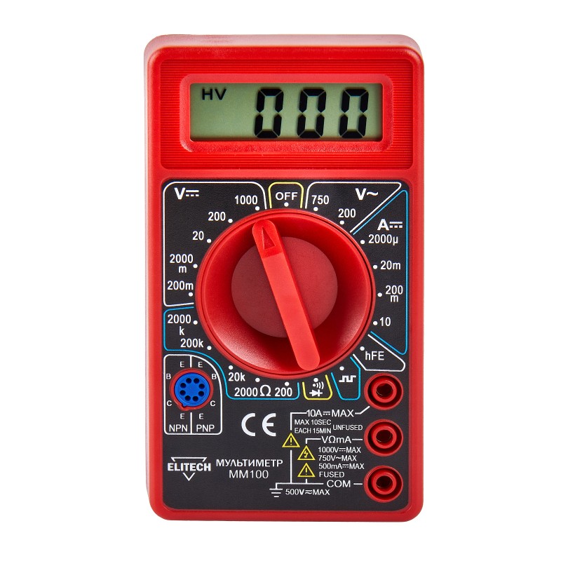 Мультиметр Elitech ММ 100