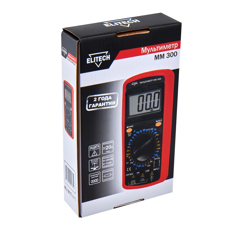 Мультиметр Elitech ММ 300
