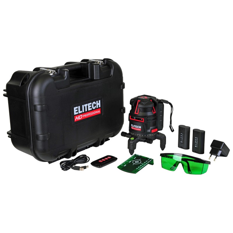 Лазерный нивелир ELITECH LN 5D GREEN