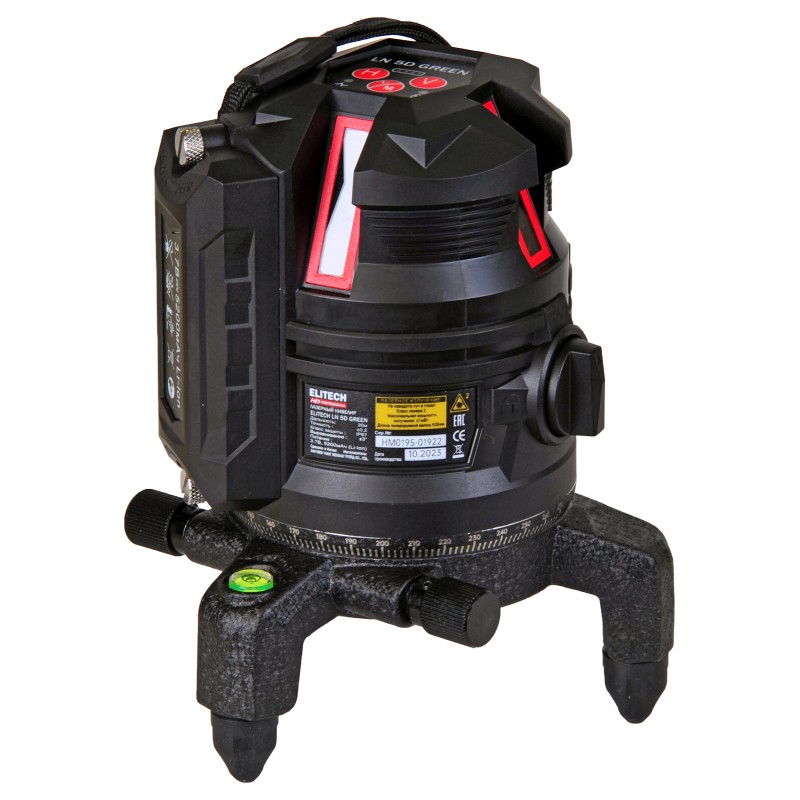 Лазерный нивелир ELITECH LN 5D GREEN