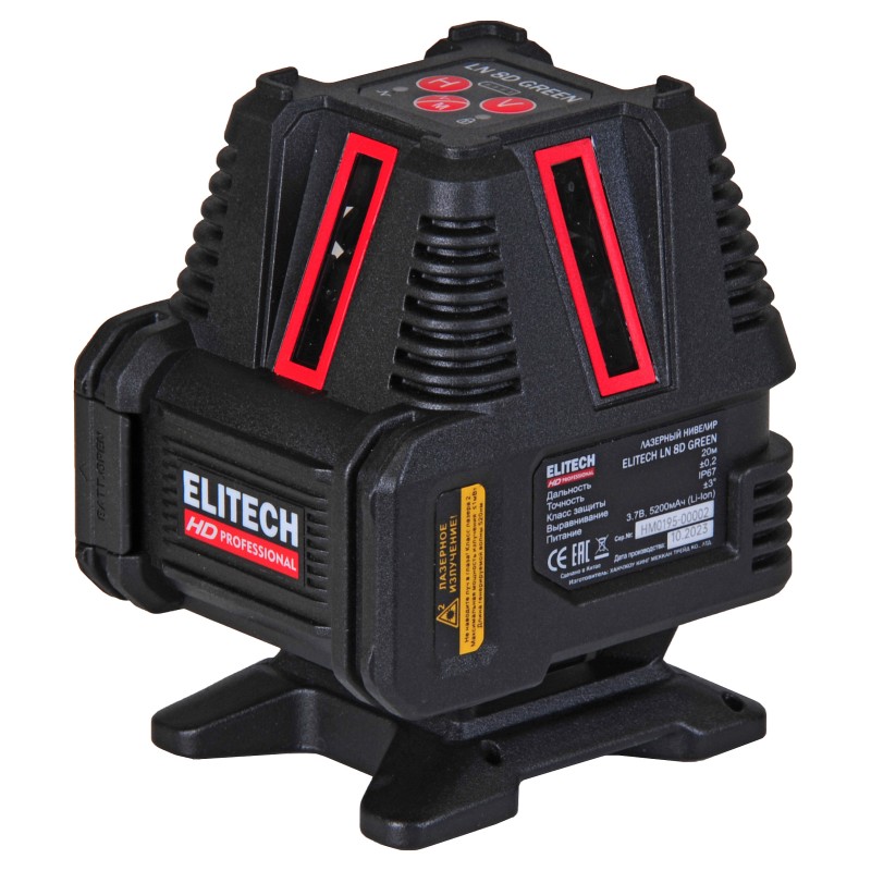 Лазерный нивелир ELITECH LN 8D GREEN