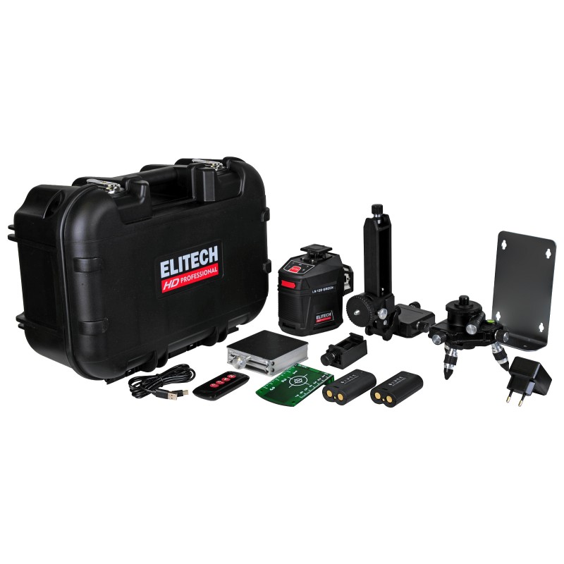 Лазерный нивелир ELITECH LN 12D GREEN