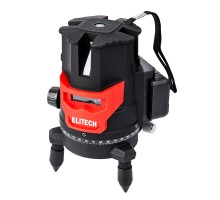 Лазерный нивелир ELITECH ПЛ 10-4В 5линий, красный, аккум