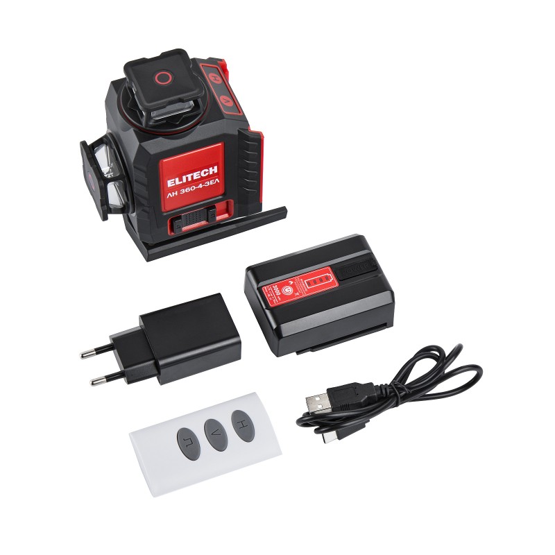 Лазерный нивелир Elitech ЛН 360-4-ЗЕЛ