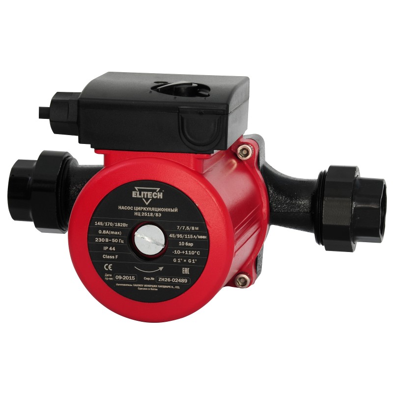 Насос циркуляционный Elitech НЦ 2518/8Э