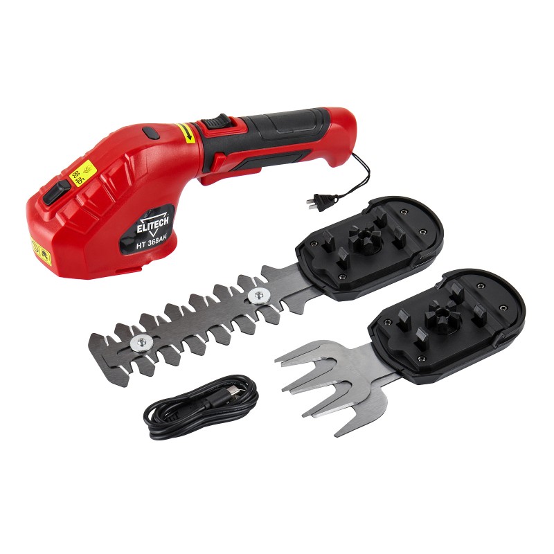 Аккумуляторные ножницы для травы и кустов Elitech НТ 368АК (E1604.001.00)