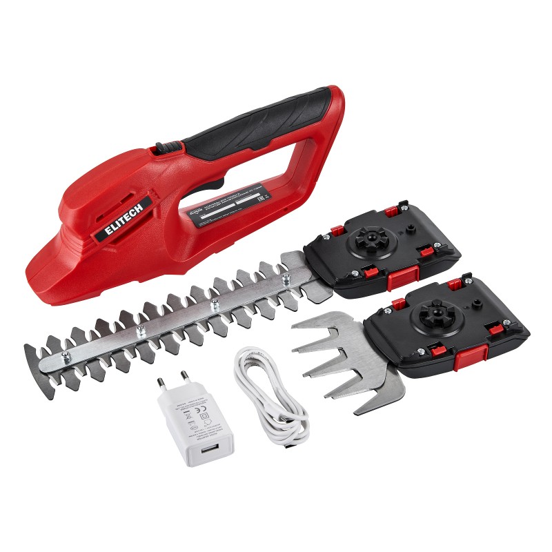 Аккумуляторные ножницы для травы и кустов ELITECH НТ 728АК (E1604.002.00)