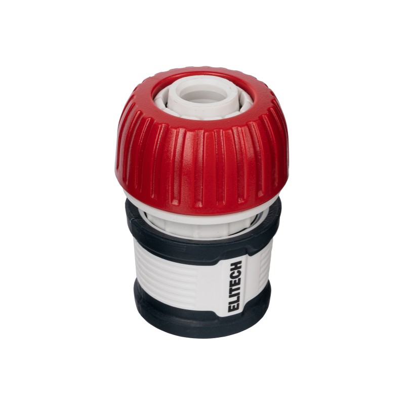 Соединитель для шланга 19 мм (3/4") с аквастопом ELITECH Garden HF 012WS