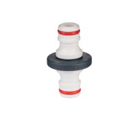 Муфта двусторонняя пластиковая для шланга премиум-класса ELITECH Garden HF 018