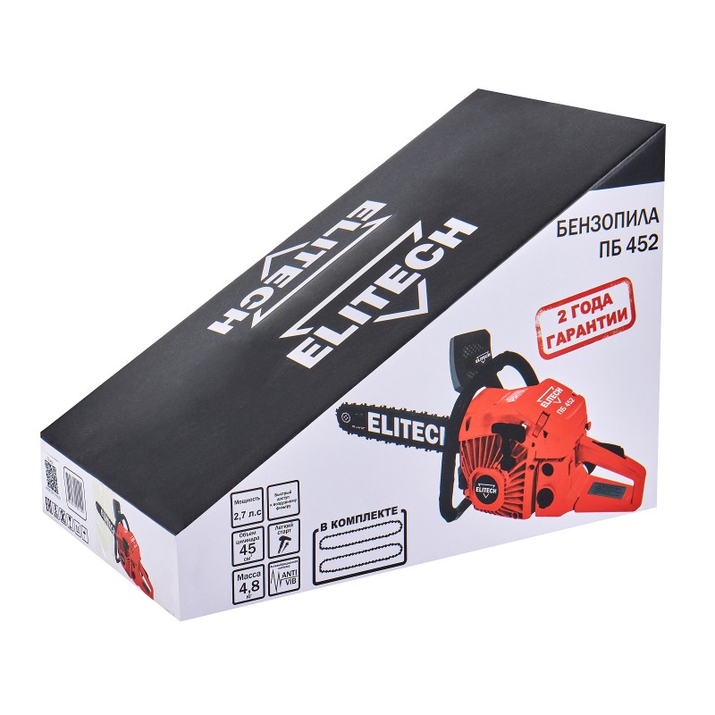 Бензопила ELITECH ПБ 452 (E1611.013.00)