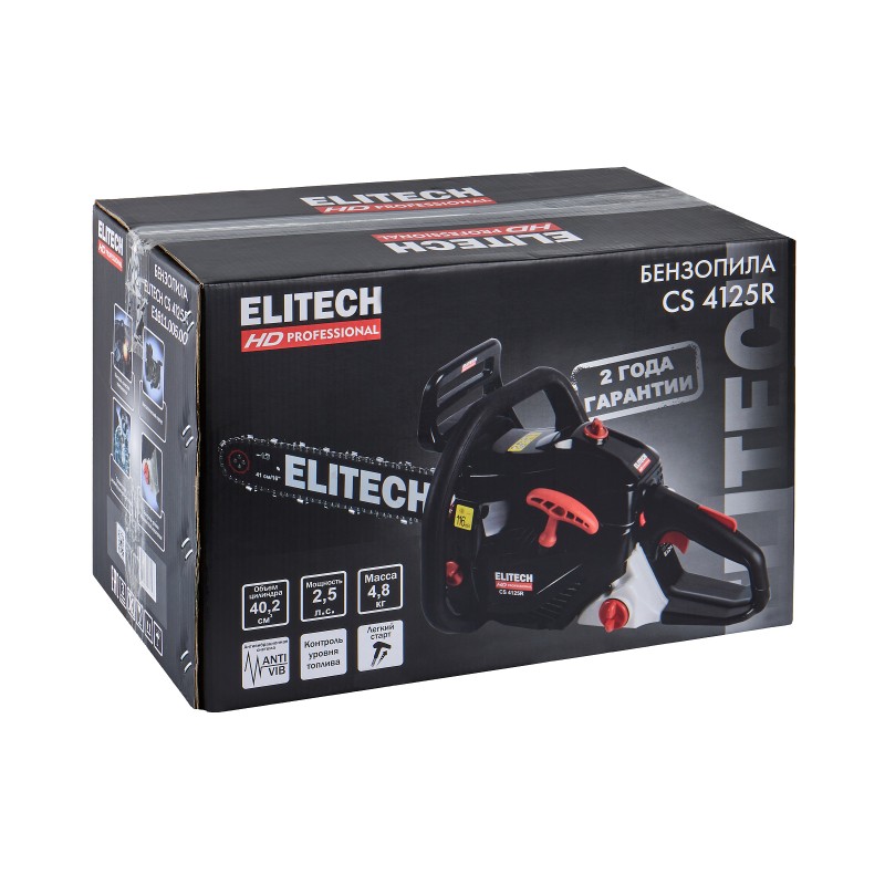 Бензопила ELITECH CS 4125R (E1611.005.00)