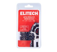 Пильная цепь 6"/15см, шаг-1/4", паз-1, 1 мм, 36хв, SC Elitech 0809.023400