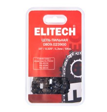 Пильная цепь 15"/38см, шаг-0, 325", паз-1, 3 мм, 64хв, SС Elitech 0809.023900