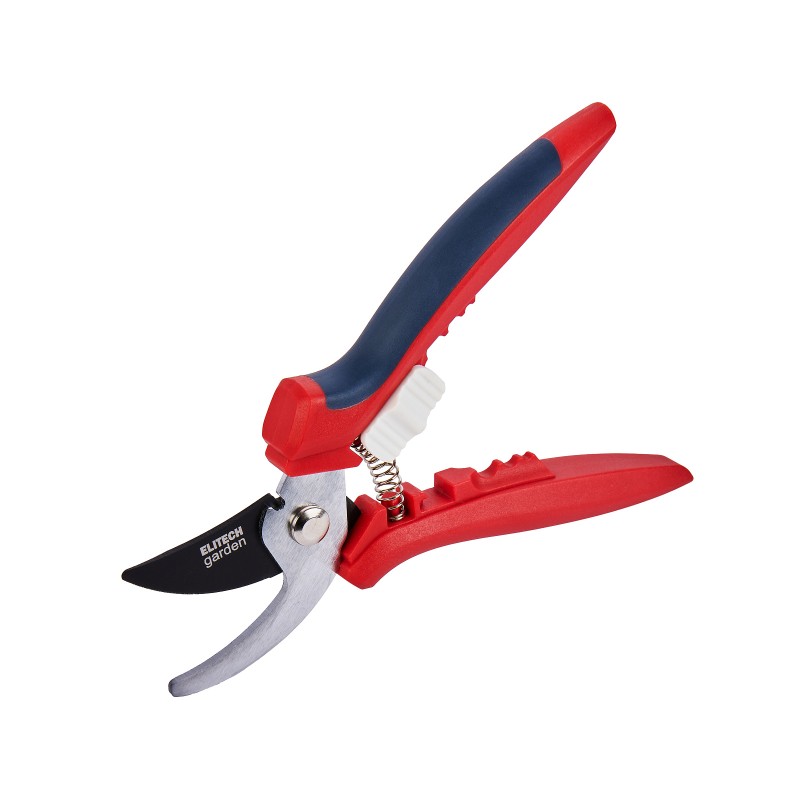 Секатор плоскостной с отверстиями для снятия шипов роз ELITECH Garden PB 02