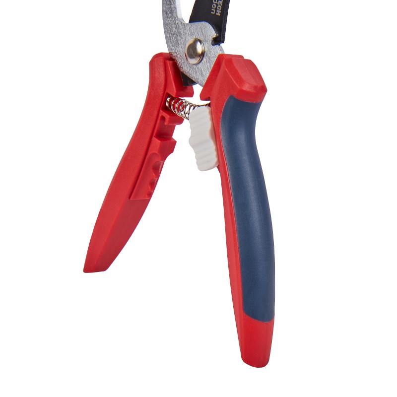 Секатор плоскостной с отверстиями для снятия шипов роз ELITECH Garden PB 02