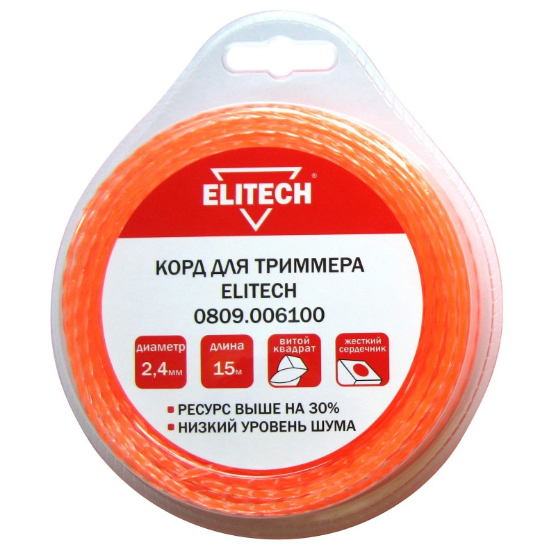 Корд для триммера Elitech 0809.006100
