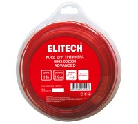 Леска для триммеров 2.0 м, 15 м, BASF, квадрат Elitech 0809.032300