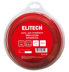 Леска для триммеров 2.0 м, 15 м, BASF, квадрат Elitech 0809.032300