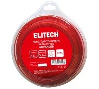 Леска для триммеров 3.3 м, 15 м, BASF, квадрат Elitech 0809.032600