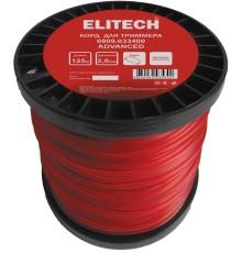 Леска для триммеров 2.0 м, 125 м, круг, BASF, катушка Elitech 0809.033400