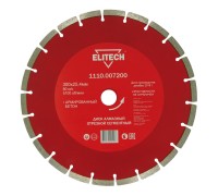 Диск алмазный отрезной сегментный Elitech 1110.007200