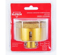 Коронка алмазная 75 ммхМ14 Elitech 1820.123100