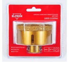 Коронка алмазная 80 ммхМ14 Elitech 1820.123200