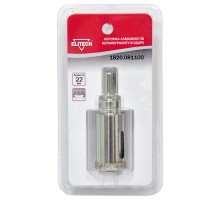 Коронки алмазные по керамограниту в сборе Elitech 1820.081100