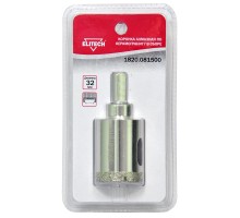 Коронки алмазные по керамограниту в сборе Elitech 1820.081500