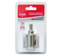 Коронки алмазные по керамограниту в сборе Elitech 1820.081600
