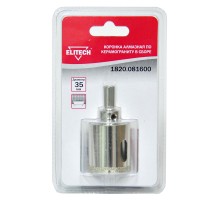 Коронки алмазные по керамограниту в сборе Elitech 1820.081600