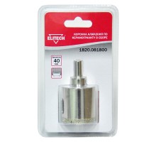 Коронки алмазные по керамограниту в сборе Elitech 1820.081800