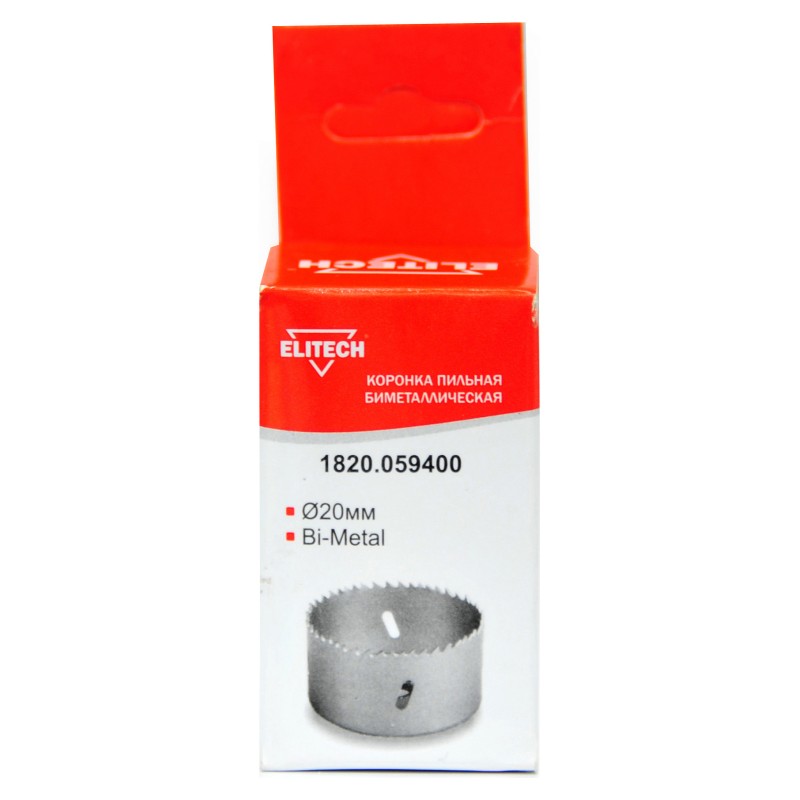 Коронка пильная биметаллическая (Bi-Metal) Elitech 1820.059400