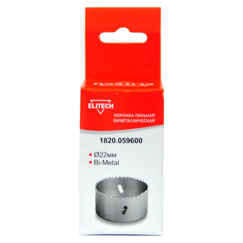 Коронка пильная биметаллическая (Bi-Metal) Elitech 1820.059600