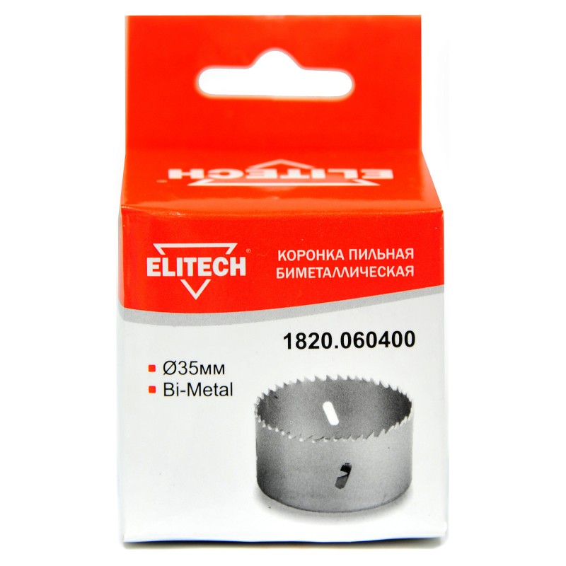 Коронка пильная биметаллическая (Bi-Metal) Elitech 1820.060400