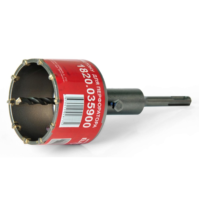 Коронка полая SDS-Plus в сборе по бетону Elitech 1820.035900