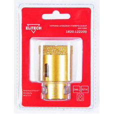 Коронка алмазная для УШМ Elitech 1820.122200