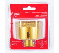 Коронка алмазная для УШМ Elitech 1820.123000
