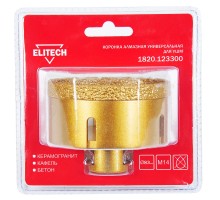 Коронка алмазная для УШМ Elitech 1820.123300