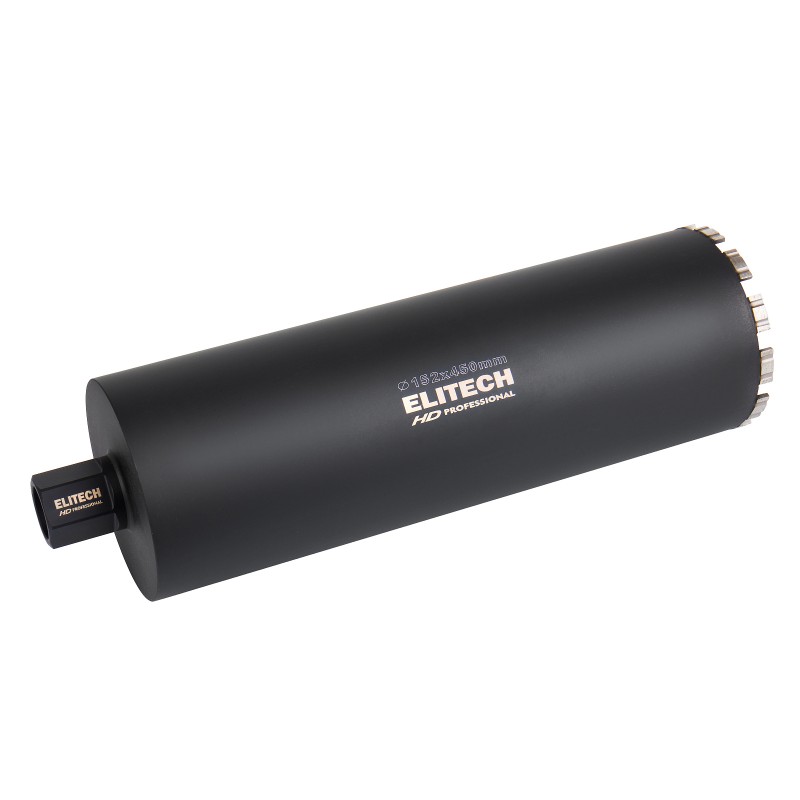 Коронка для алмазного бурения с охлаждением, 152х450, 1 1/4" Elitech 1110.012400