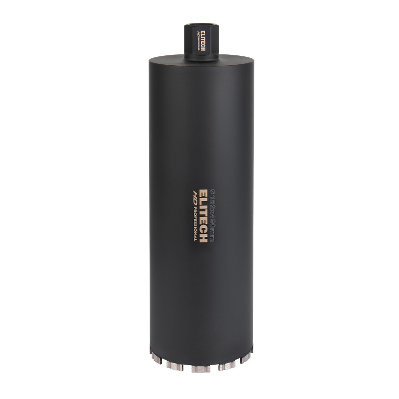 Коронка для алмазного бурения с охлаждением, 152х450, 1 1/4" Elitech 1110.012400
