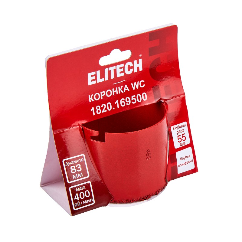 Коронка 83 мм WC ELITECH 1820.169500