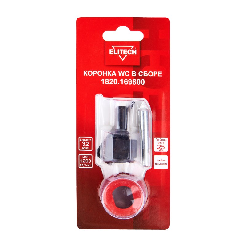Коронка в сборе 32 мм WC ELITECH 1820.169800