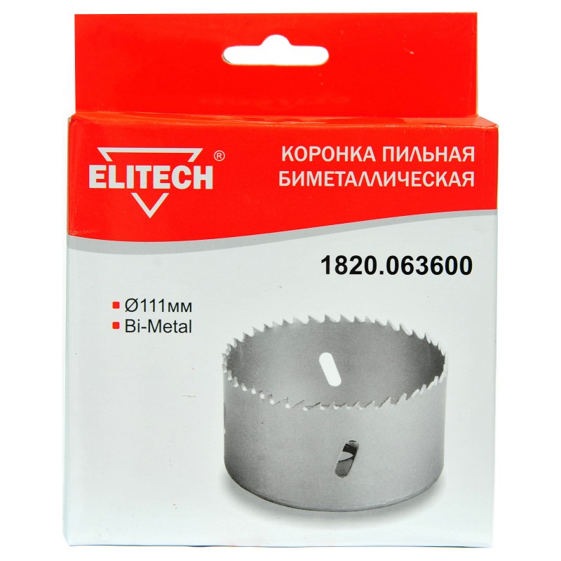 Коронка пильная биметаллическая (Bi-Metal) Elitech 1820.063600