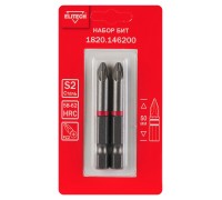 Биты PZ2 50 мм 2 шт. Elitech 1820.146200