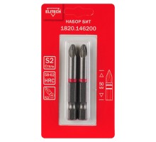 Биты PZ2 50 мм 2 шт. Elitech 1820.146200