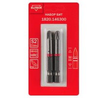Биты PZ3 50 мм 2 шт. Elitech 1820.146300