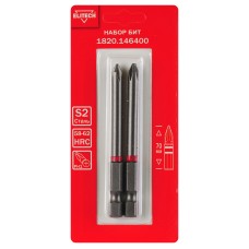 Биты PH1 70 мм 2 шт. Elitech 1820.146400 Биты PH1 70 мм 2 шт. Elitech 1820.146400